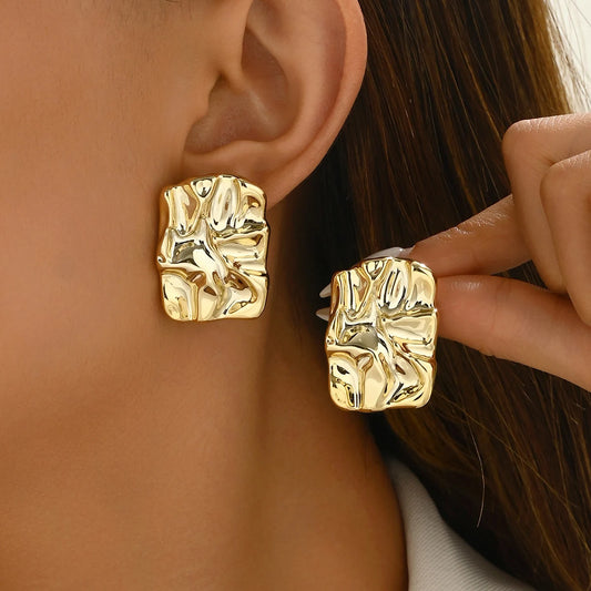 Modern Geometric Stud Earrings