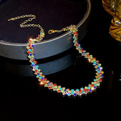 Radiance™ Geometric Crystal Choker Necklace