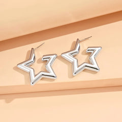 Modern Geometric Stud Earrings