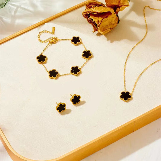 Plum Blossom Trio Jewelry Set
