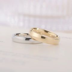 Gold-Plated Stainless Steel Wedding Ring