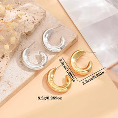 Modern Geometric Stud Earrings