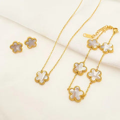Plum Blossom Trio Jewelry Set