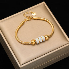 18K Gold Plated Twisted Chain Bracelet