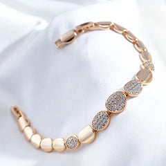 Rose Gold Oval Link Bracelet