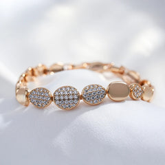 Rose Gold Oval Link Bracelet