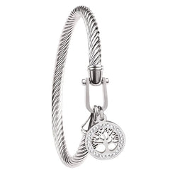 Black Shell Cuff Bracelet – Gold-Tone Stainless Steel