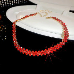 Radiance™ Geometric Crystal Choker Necklace