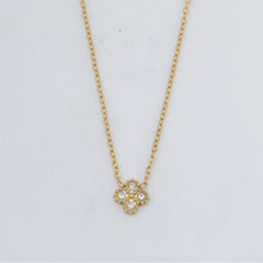 Golden Bloom Necklace & Earrings Set