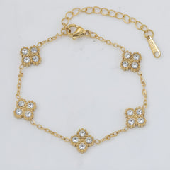 Golden Bloom Necklace & Earrings Set