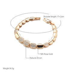 Rose Gold Oval Link Bracelet