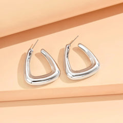 Modern Geometric Stud Earrings
