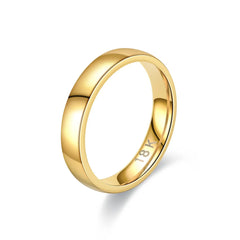 Gold-Plated Stainless Steel Wedding Ring
