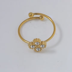 Golden Bloom Necklace & Earrings Set