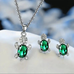 Aurora Tortoise Jewelry Set