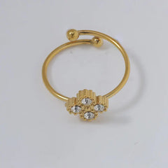 Golden Bloom Necklace & Earrings Set