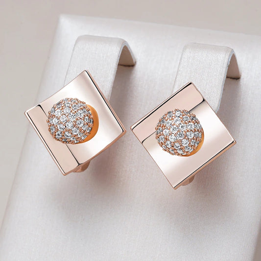 Rose Gold Dangle Earrings