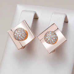 Rose Gold Dangle Earrings