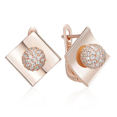 Rose Gold Dangle Earrings