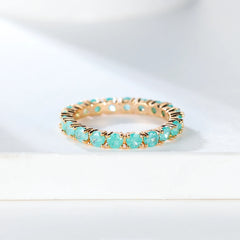 Colorful Zircon Stacking Ring