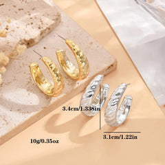 Modern Geometric Stud Earrings