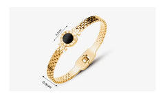 Roman Numeral Love Letter Bangle