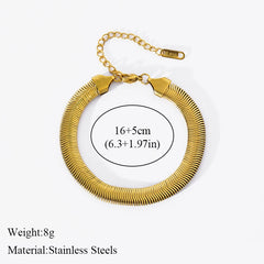 18K Gold Plated Twisted Chain Bracelet