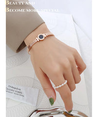 Roman Numeral Love Letter Bangle