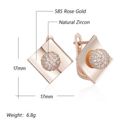 Rose Gold Dangle Earrings