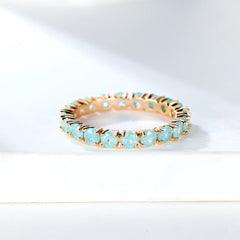 Colorful Zircon Stacking Ring