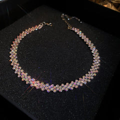 Radiance™ Geometric Crystal Choker Necklace