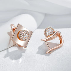 Rose Gold Dangle Earrings