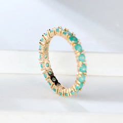Colorful Zircon Stacking Ring