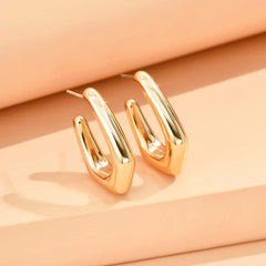 Modern Geometric Stud Earrings