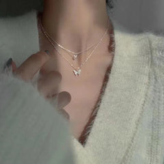 Butterfly Layered Necklace
