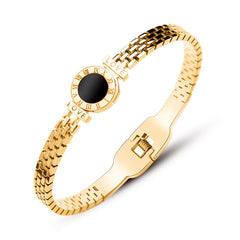 Roman Numeral Love Letter Bangle