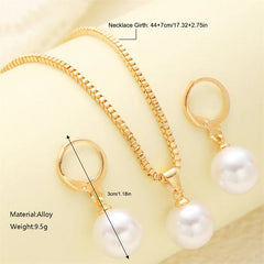 Elegant 3-Piece Pearl Jewelry Set