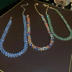 Radiance™ Geometric Crystal Choker Necklace