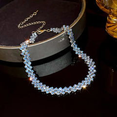 Radiance™ Geometric Crystal Choker Necklace