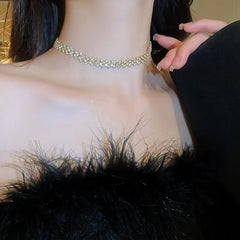 Radiance™ Geometric Crystal Choker Necklace