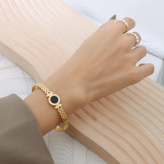Roman Numeral Love Letter Bangle
