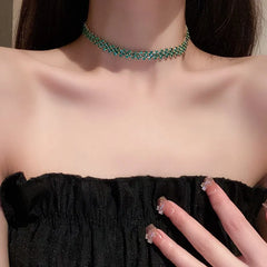 Radiance™ Geometric Crystal Choker Necklace