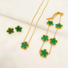Plum Blossom Trio Jewelry Set