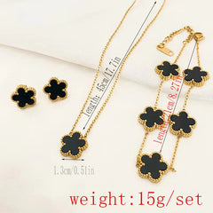 Plum Blossom Trio Jewelry Set