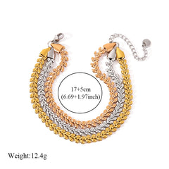 18K Gold Plated Twisted Chain Bracelet