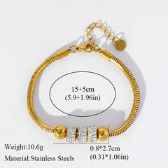 18K Gold Plated Twisted Chain Bracelet