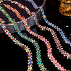 Radiance™ Geometric Crystal Choker Necklace