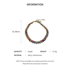 Radiance™ Geometric Crystal Choker Necklace