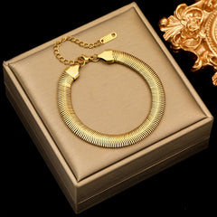 18K Gold Plated Twisted Chain Bracelet