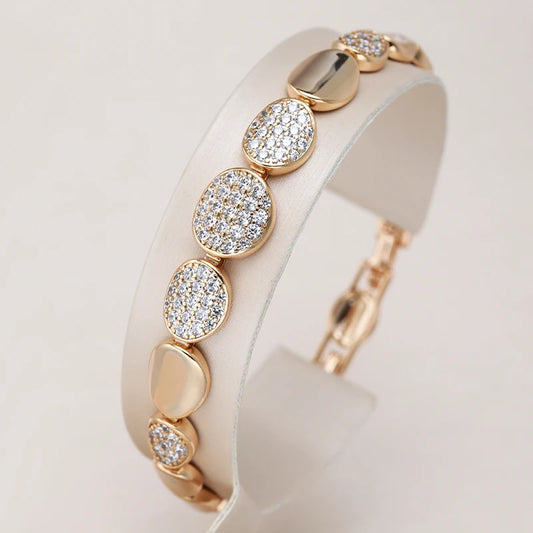Rose Gold Oval Link Bracelet